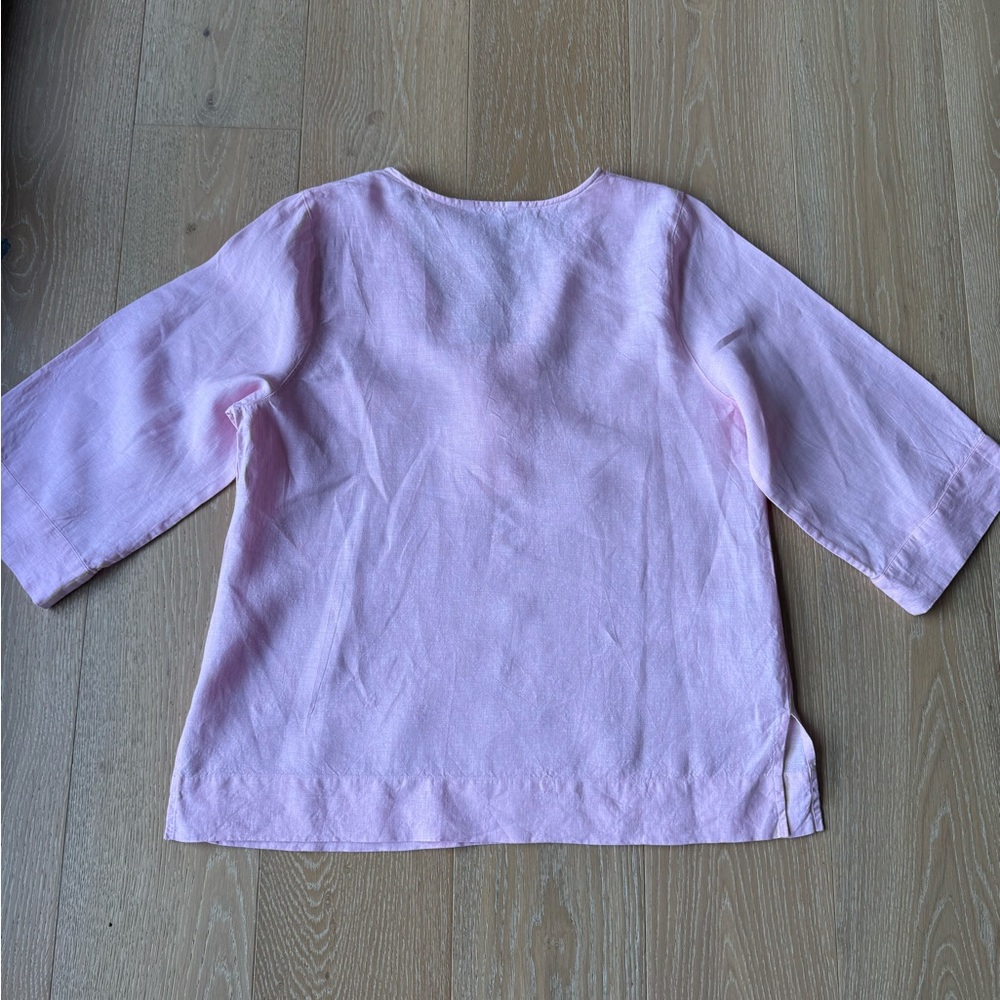 Tommy Bahama Crystalline Waters Linen Top - Picture 6 of 6